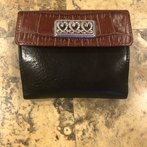 Brighton Wallet brown and black leather. New